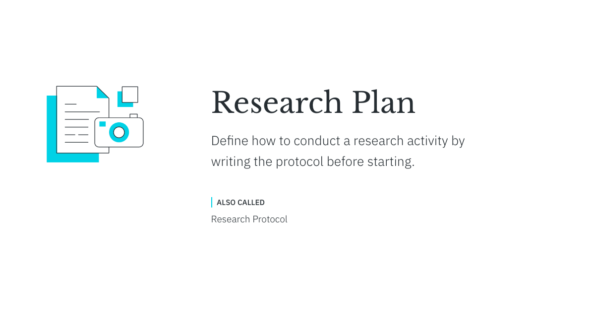 develop the research plan meaning
