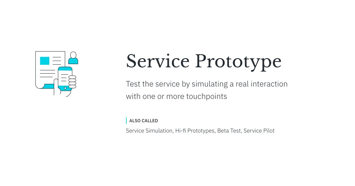 Service Prototype - Service Design Tools
